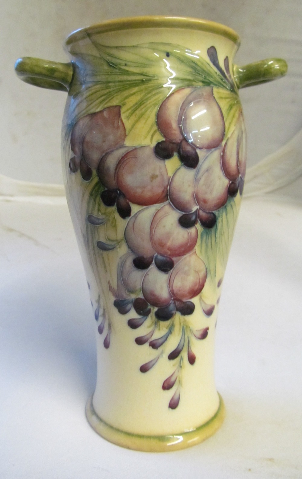 A William Moorcroft for James McIntyre ‘Wisteria’ pattern twin handled baluster shaped vase, - Image 2 of 16
