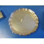 A silver salver 10" 15.9 ozs