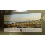 A facsimile coloured print 'Lambert's correct view of Brighthelmston in 1765