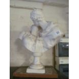 A white bust courting couple