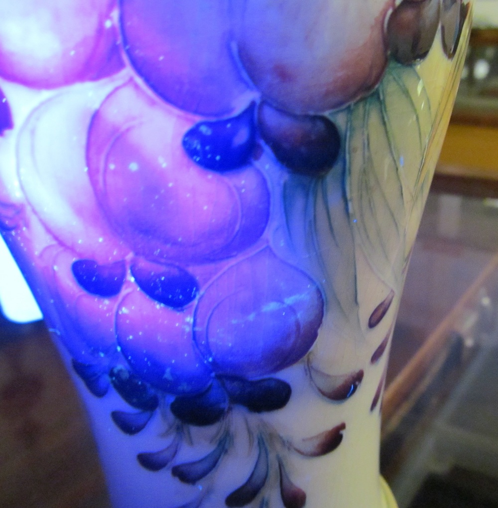 A William Moorcroft for James McIntyre ‘Wisteria’ pattern twin handled baluster shaped vase, - Image 14 of 16