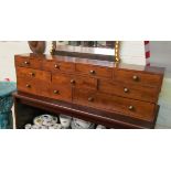 A mahogany wall cabinet (ex bureau interior) 36”w