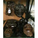 A buffalo wall mounting mask and other masks