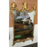 A gilt mirror (scroll s/a/f) 23.5” x 36”