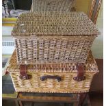 A picnic basket and basket