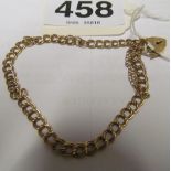 A 9ct gold bracelet 5g