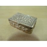 A small silver box