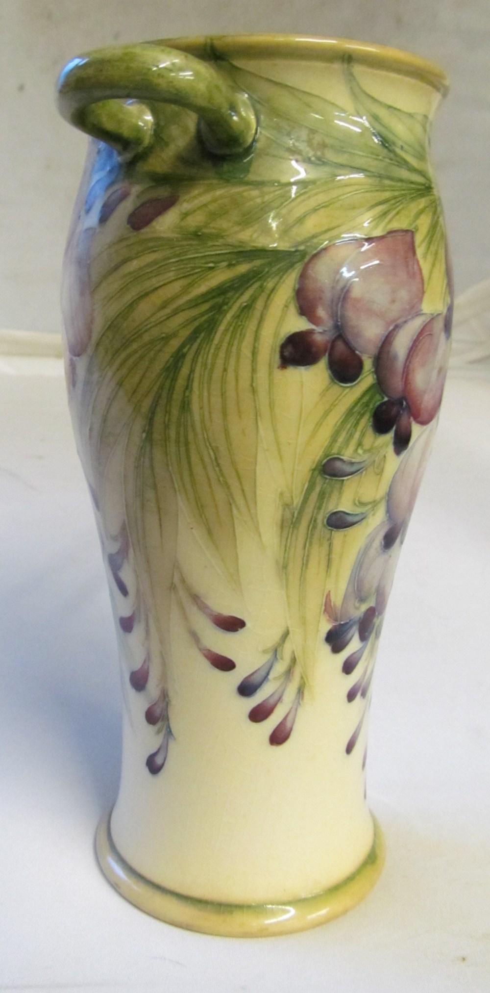 A William Moorcroft for James McIntyre ‘Wisteria’ pattern twin handled baluster shaped vase, - Image 3 of 16