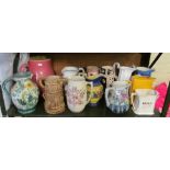 Various Victorian jugs et cetera