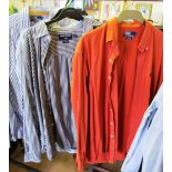 Five Ralph Lauren Polo shirts