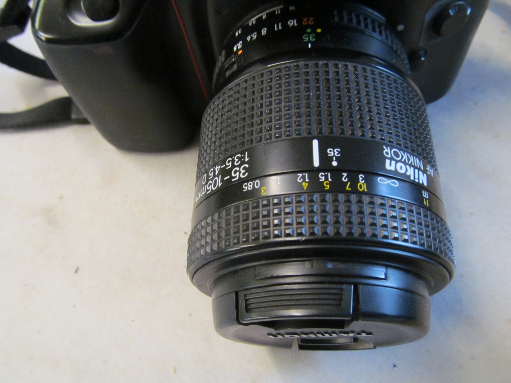 A Nikon F70 camera with Nikon lense and Tamron lense (i.c) - Image 3 of 5