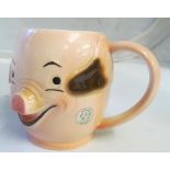 A Goebel pig mug impressed T84 1962 4 ½” high (slightly crazed)