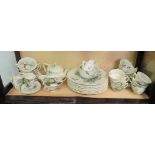 A Royal Doulton The Kirkwood dinner/tea/coffee set:- nine dinner plates, teapot, six saucers, two