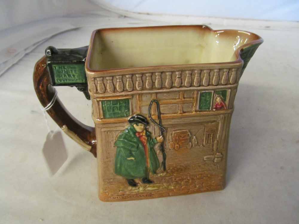 A Royal Doulton Pickwick Papers jug 'Mr Pickwick meets Sam Weller' - Image 2 of 3