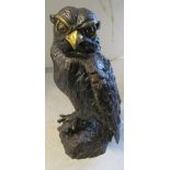 A bronze owl 16" high