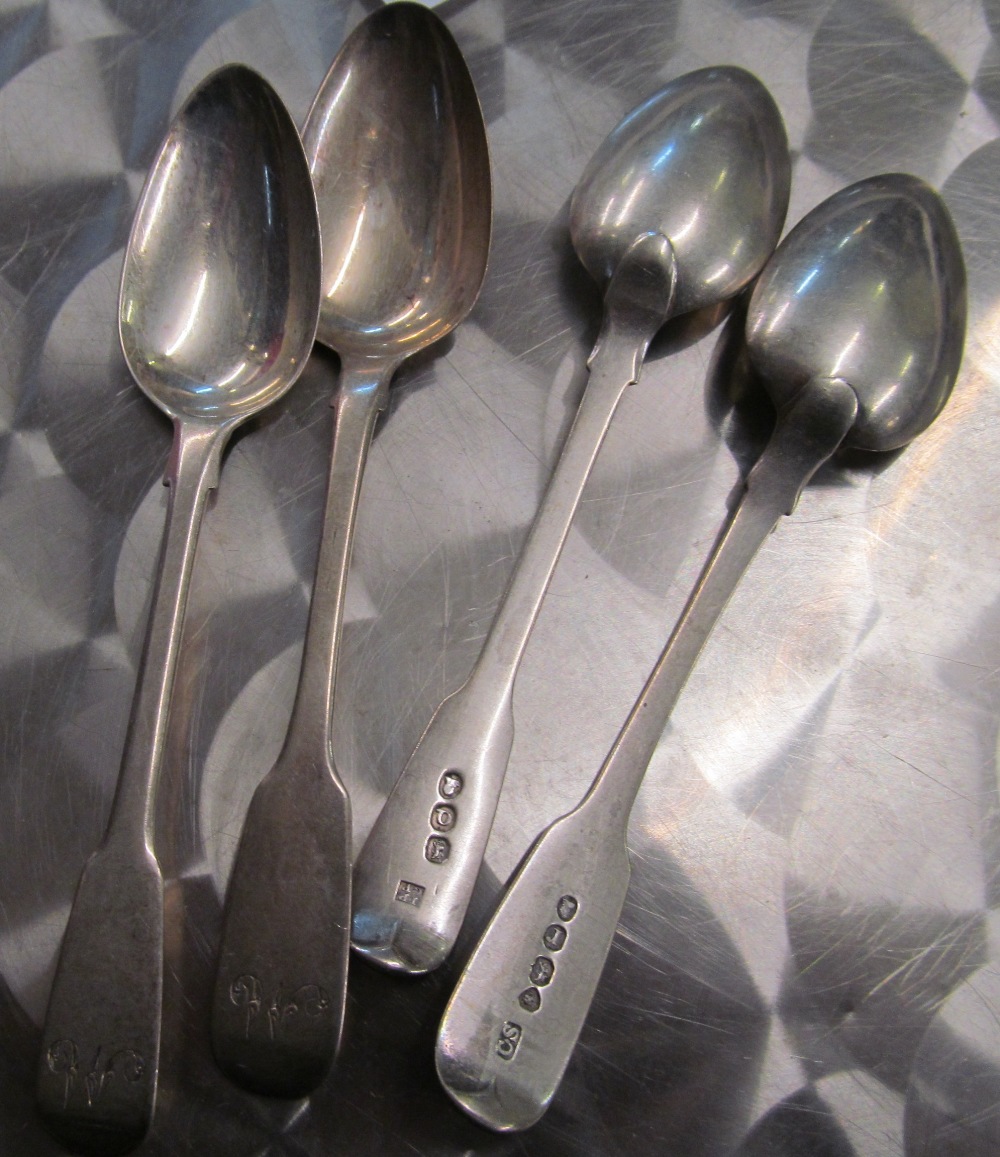 Various plated cutlery, a Gladwin Ltd mahogany canteen box and a plated chamber stick - Image 4 of 5