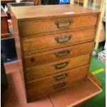 A specimen chest of six drawers 15.5”w x 18”h