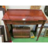 A mahogany hall table 30”w