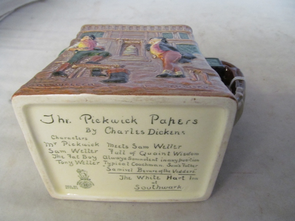 A Royal Doulton Pickwick Papers jug 'Mr Pickwick meets Sam Weller' - Image 3 of 3