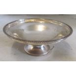 A silver bowl 10.6ozs 8.25” dia