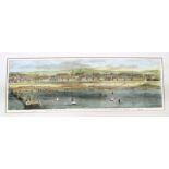 A coloured print Brighton from the Sea (meeting of the British Association for the advancement of