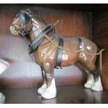 A large Beswick shire horse