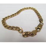 A 9ct gold bracelet 6.3g