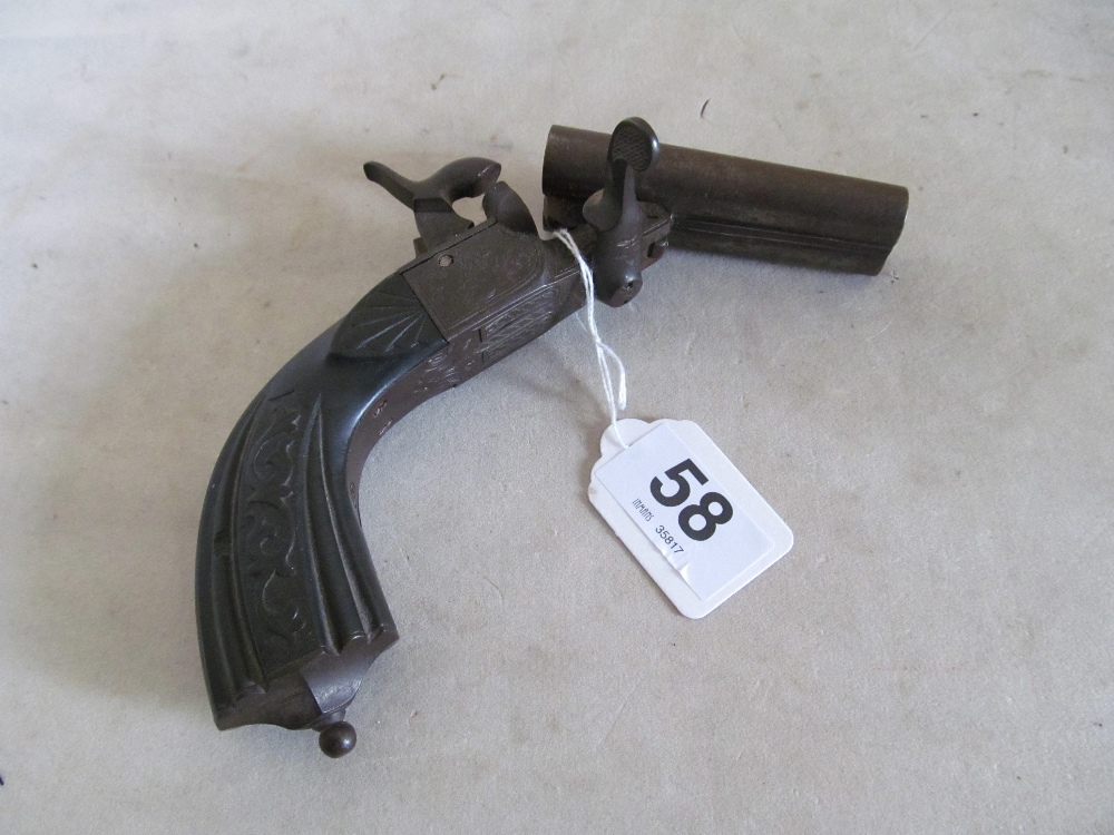 An antique pistol (a/f and deactivated)