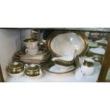 A Wedgwood Florentine tea/dinner service:- six tea plates, twelve side plates, five dessert