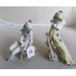 Two Nao figures Pierrot with lutes (one boxed)