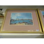 A large Canaletto print 'The Doge's Palace' reproduced by permission of the Wallace Collection and