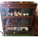 A Globe Werniche style three section bookcase