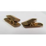 A pair of 9ct gold cufflinks