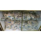 A Masons Regency pattern dinner service 1 plate marked and 1 crazed, some other minor damage