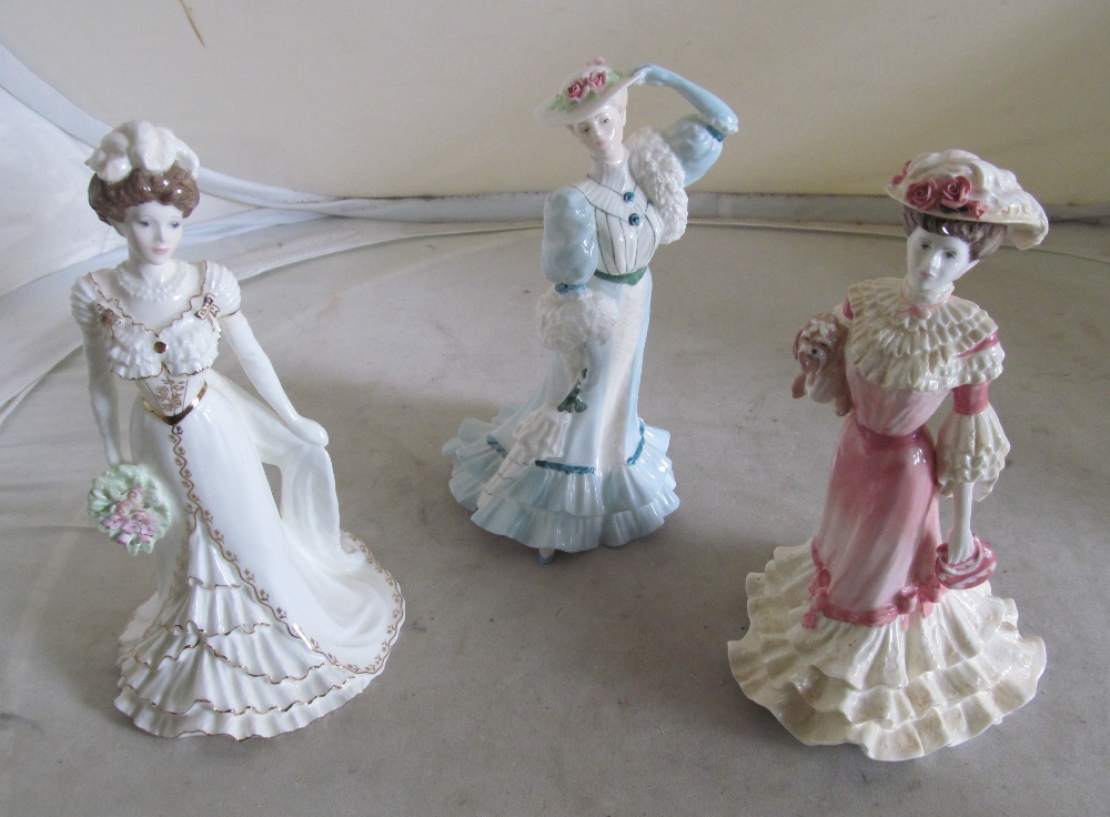 Five Coalport limited edition Golden Age figures:- Beatrice at the Garden Party (hat chipped), - Image 2 of 4