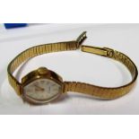 A 9ct gold ladies Rotary watch