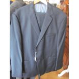 An M & S gents blue stripe suit