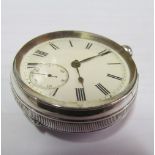 A silver pocket watch