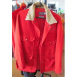 A Pendelton 'Outdoor Man' large heavy 100% wool over jacket in red