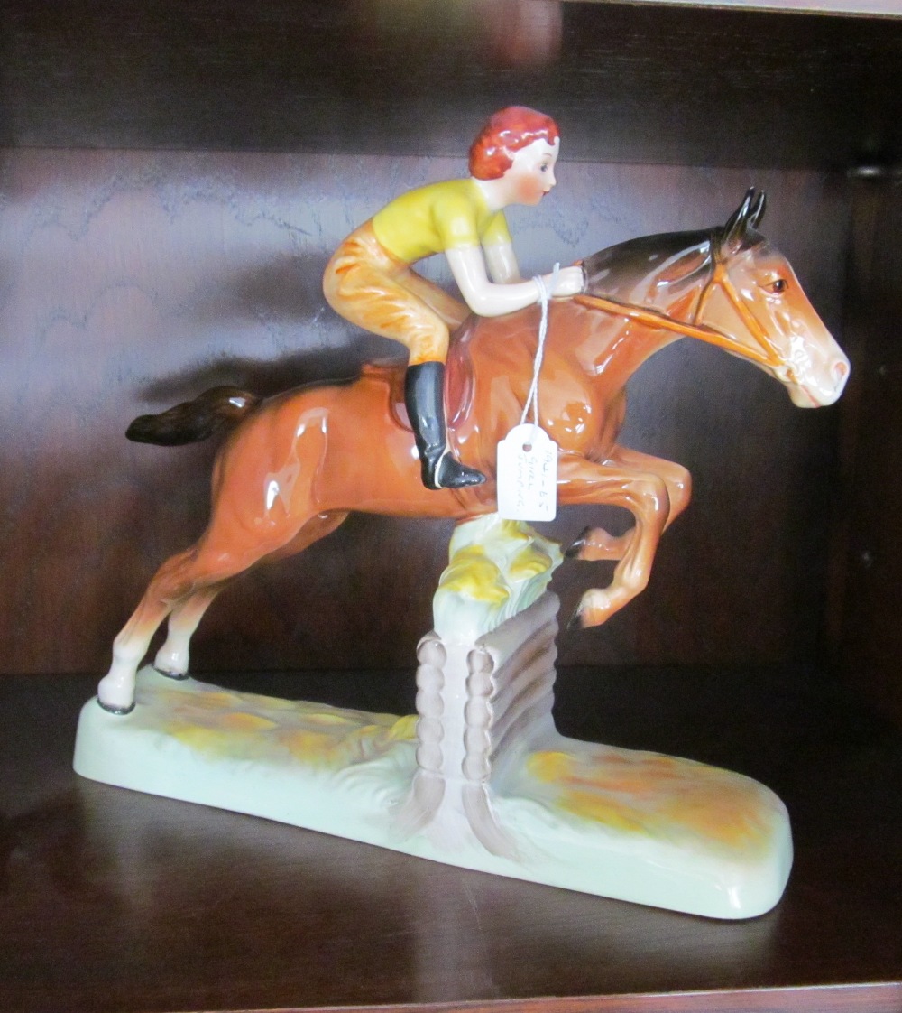 A Beswick Girl Jumping on horseback - Image 2 of 3