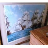 A Montague Dawson print ‘The Battle of Trafalgar’