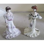 Five Coalport limited edition Golden Age figures:- Beatrice at the Garden Party (hat chipped),