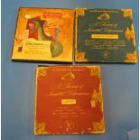 Three RCA Red Seal record sets:- Caruso, Ensembles and Kodaly