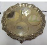 A silver salver 26.7 ozs 12” dia