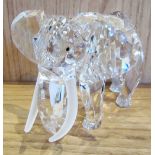 A Swarovski crystal annual editions Elephant from the Inspiration Africa series retired 1993 with