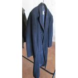 A Pierre Cardin wool and cashmere gent's navy coat 42"