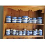 A selection of T & G blue and white china