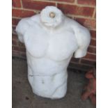 A garden statue male torso (a/f)