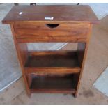 A small rosewood bookcase
