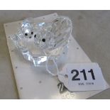 A Swarovski crystal annual editions Save Me Seals from the Mother and Child series retired 1991 (